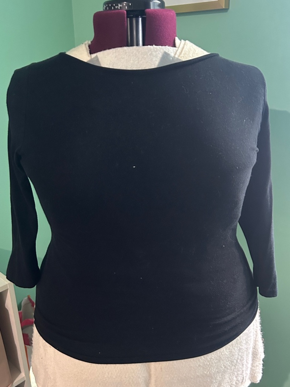 Black Boatneck Tee